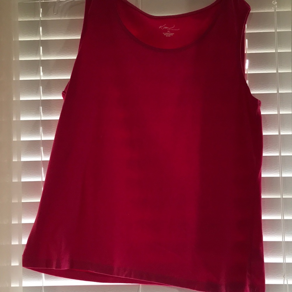 KIM ROGERS cotton tank top